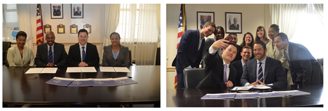 MBDA&#39;s Deputy Director Albert Shen along with the Office of Business Development team signed a MOU with the American Minority Airport Council (AMAC) in support of its dedication to the promotion and participation of minority, women and disadvantaged business enterprises (M/W/DBE) owned in airport contracting. Deputy Director Shen, widely known for his &#128;&#156;selfies&#128;&#157; was also able to capture the moment after the signing of an MOU with Funding Circle, a peer to peer lending service which allows savers and investors to lend money directly to small and medium businesses.