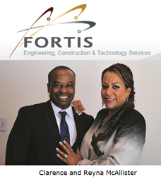 Fortis Logo and Clarence and Reyna McAllister