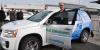National Director David Hinson test driving the Opel Hydrogen Fuel Cell - Zero Emission Vehicle