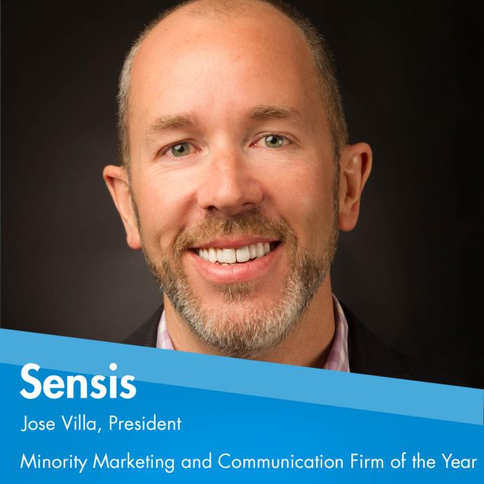 2018 Minority Marketing and Communications Firm of the Year is presented to Sensis.