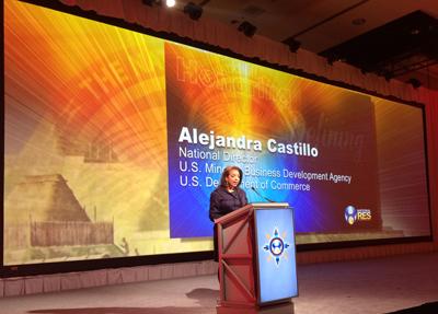 National Director Castillo addressing RES attendees