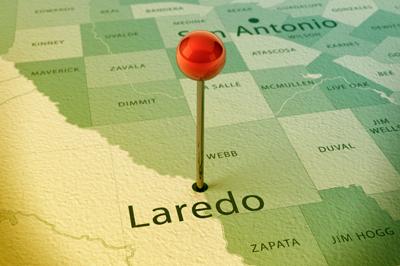 Laredo, TX on the map