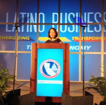 MBDA National Director Alejandra Castillo at the California Hispanic Chamber of Commerceâs (CHCC) Latinas Hall of Fame Luncheon