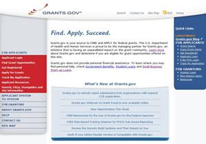 Grants.gov Screen Shot