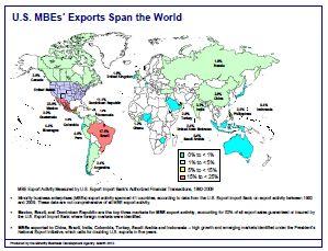 MBEs Exports Span the World