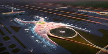 Concept of the New Mexico City Airport and Terminal Building