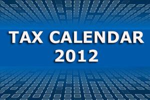 2012 Tax Calendar